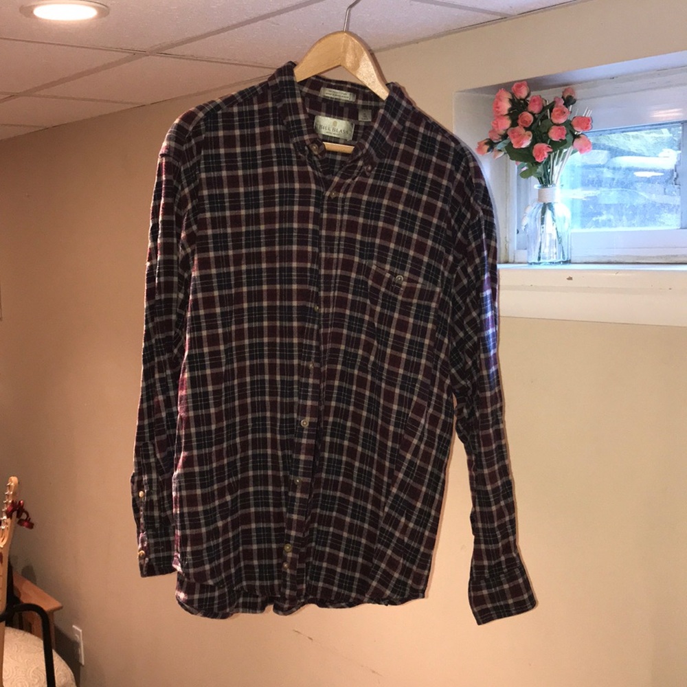 Bill Blass Mens Long Sleeve Button Down